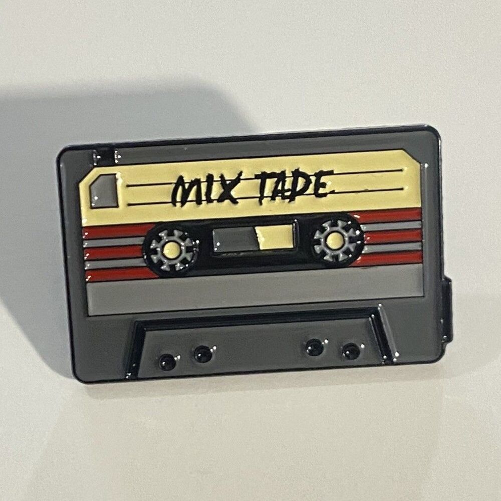 Mix Tape Cassette Tape Enamel Lapel Pin Badge Retro Vintage Style 80s 90s Gift